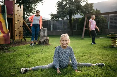 Kinder, die in der Unterkunft Apparthaus & Chalets Hofer übernachten