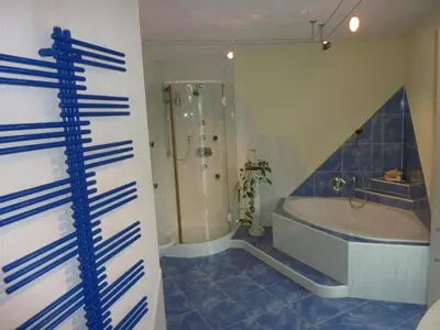 Ein Badezimmer in der Unterkunft Exklusiv Apartment Hofer