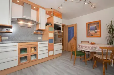 Küche/Küchenzeile in der Unterkunft Exklusiv Apartment Hofer