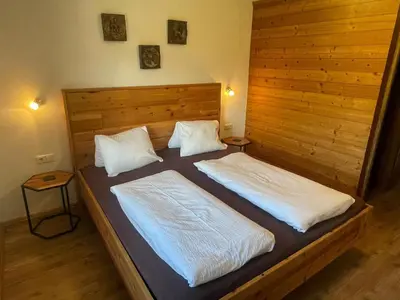 Ein Bett oder Betten in einem Zimmer der Unterkunft Das Glaagut - Familie Hain