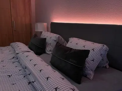 Ein Bett oder Betten in einem Zimmer der Unterkunft Appartement Mountain Lake