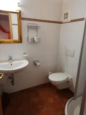 Ein Badezimmer in der Unterkunft Appartementhaus Chalet Alpina