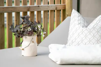 Ein Balkon oder eine Terrasse in der Unterkunft Das Landhaus