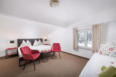 Ein Bett oder Betten in einem Zimmer der Unterkunft Gästehaus Greger