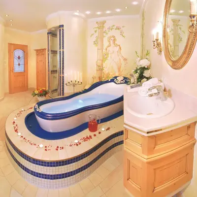 Ein Badezimmer in der Unterkunft Hotel Neue Post