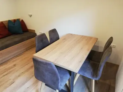 Ein Sitzbereich in der Unterkunft Haus Wimmer