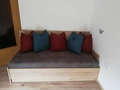 Ein Sitzbereich in der Unterkunft Haus Wimmer