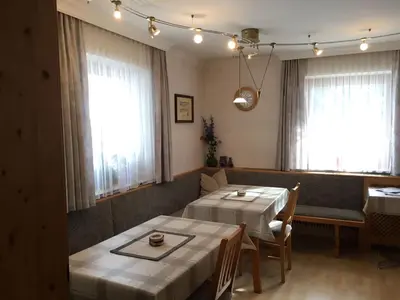 Ein Sitzbereich in der Unterkunft Haus Wimmer