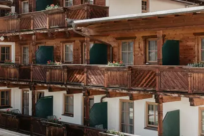 Ein Balkon oder eine Terrasse in der Unterkunft Hotel Kaiser in Tirol