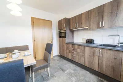 Küche/Küchenzeile in der Unterkunft Apartments Wimpissinger