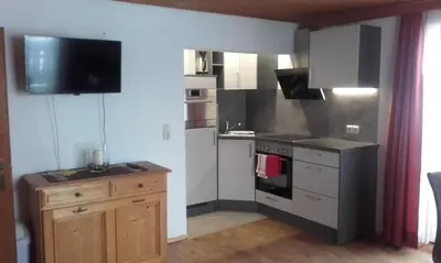 Küche/Küchenzeile in der Unterkunft Apartement Haus Johanna