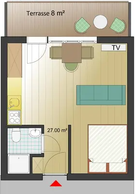 Grundriss der Unterkunft Kitzbühel City 1