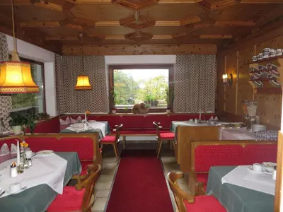 Ein Sitzbereich in der Unterkunft Pension Mühlbachhof