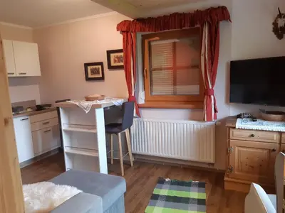 Küche/Küchenzeile in der Unterkunft Alpenchalet