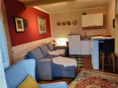 Küche/Küchenzeile in der Unterkunft Alpenchalet