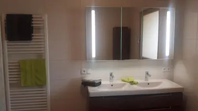 Ein Badezimmer in der Unterkunft Nesterhof