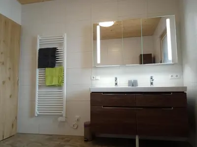 Ein Badezimmer in der Unterkunft Nesterhof