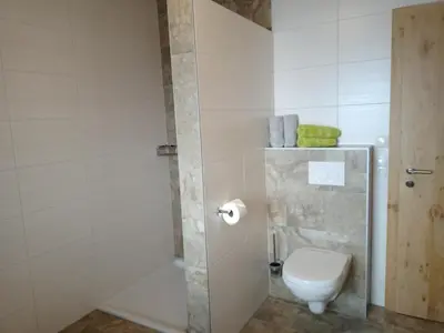 Ein Badezimmer in der Unterkunft Nesterhof