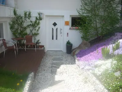 Ein Garten an der Unterkunft Familienferienwohnung Manuela Scherer