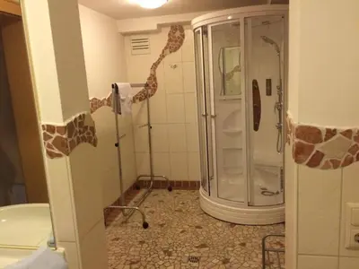 Ein Badezimmer in der Unterkunft Familienferienwohnung Manuela Scherer
