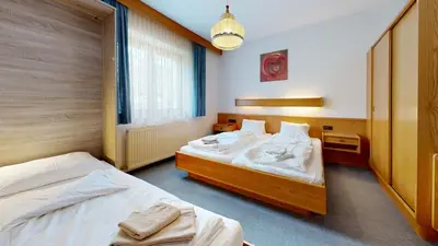 Ein Bett oder Betten in einem Zimmer der Unterkunft Brixana