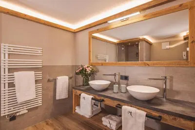 Ein Badezimmer in der Unterkunft Almlodge Westendorf