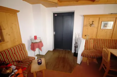 Ein Sitzbereich in der Unterkunft Haus Dorfblick