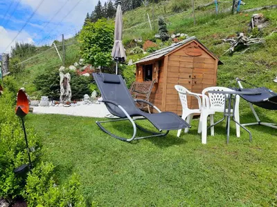 Ein Garten an der Unterkunft Ferienwohnungen Rieder