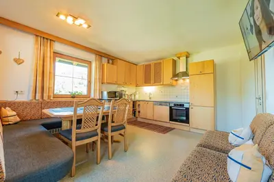 Küche/Küchenzeile in der Unterkunft Ferienwohnung Ausblick Zillertal