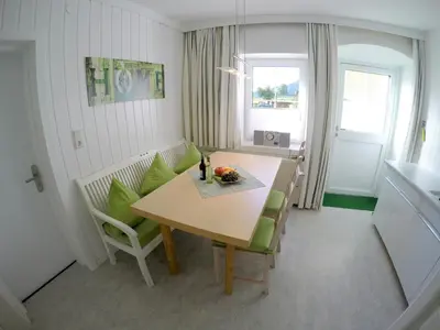 Ein Sitzbereich in der Unterkunft Melanie's Appartement