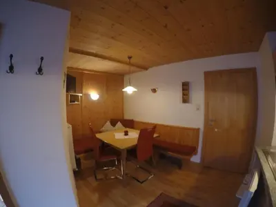 Ein Sitzbereich in der Unterkunft Haus Weitenstich