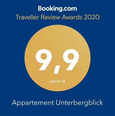 Ein Zertifikat, Auszeichnung, Logo oder anderes Dokument, das in der Unterkunft Appartement Unterbergblick ausgestellt ist