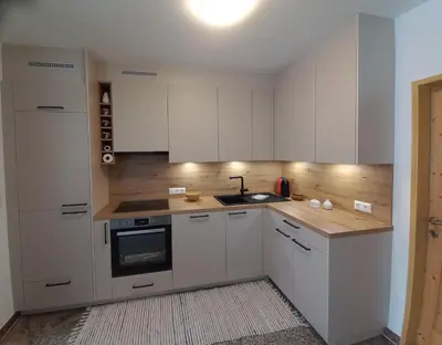 Küche/Küchenzeile in der Unterkunft Ferienwohnung Lara