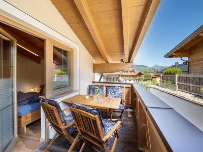 Ein Balkon oder eine Terrasse in der Unterkunft Appartement Heidegger