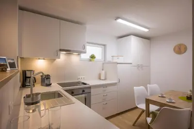 Küche/Küchenzeile in der Unterkunft Appartement Heidegger