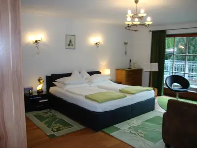 Ein Bett oder Betten in einem Zimmer der Unterkunft Haus Andreas