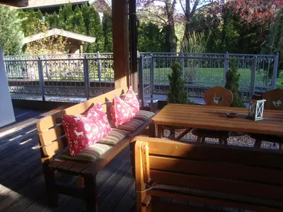 Ein Balkon oder eine Terrasse in der Unterkunft Haus Andreas