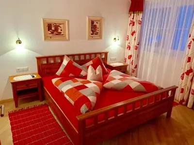 Ein Bett oder Betten in einem Zimmer der Unterkunft Appartements Zillertal Noten