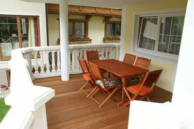 Ein Balkon oder eine Terrasse in der Unterkunft Appartements Zillertal Noten