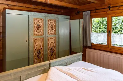 Ein Bett oder Betten in einem Zimmer der Unterkunft Ferienhütte Puutz