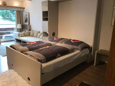 Ein Bett oder Betten in einem Zimmer der Unterkunft Berghof Appartement 11