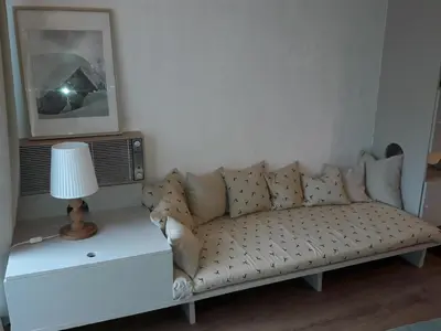 Ein Sitzbereich in der Unterkunft Berghof Appartement 11