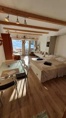Ein Bett oder Betten in einem Zimmer der Unterkunft Berghof Appartement 11