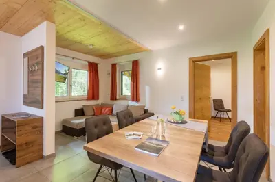 Ein Sitzbereich in der Unterkunft AW - Apartment Wilder Kaiser