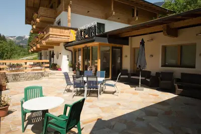 Ein Balkon oder eine Terrasse in der Unterkunft Appartements Alpin