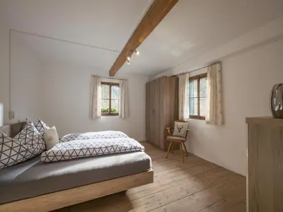 Ein Bett oder Betten in einem Zimmer der Unterkunft Farmhouse in Hopfgarten near Ski Bus