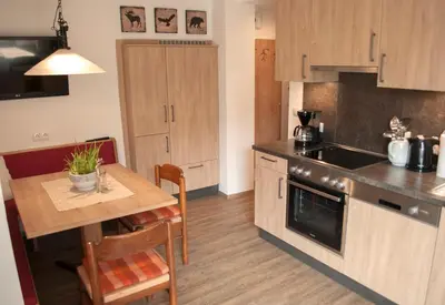 Küche/Küchenzeile in der Unterkunft Apartment Reiter