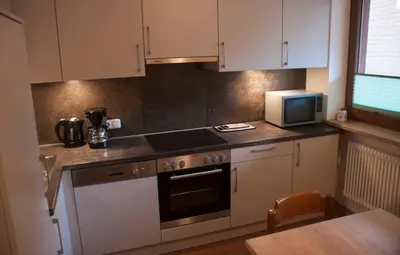 Küche/Küchenzeile in der Unterkunft Apartment Reiter