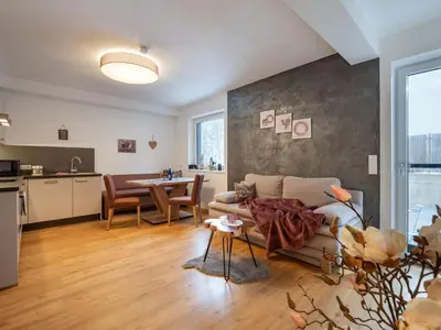 Küche/Küchenzeile in der Unterkunft Ferienwohnung Klocker
