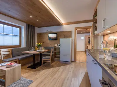 Küche/Küchenzeile in der Unterkunft Ferienwohnung Garber